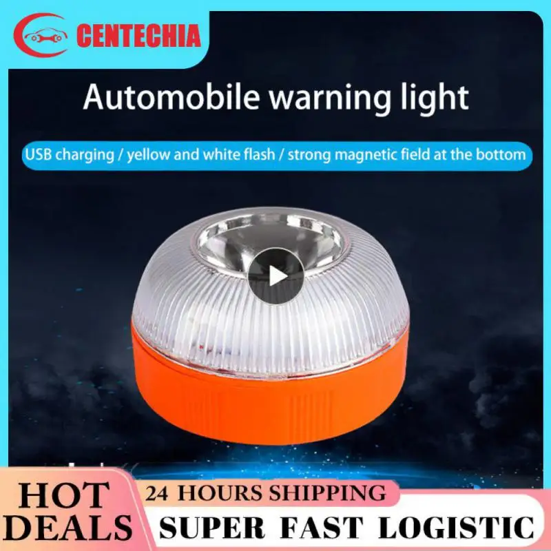 

Flashing Warning Light V16 Road Accident Lamp Magnetic Rechargeable Flash Beacon Safety Accessory Car Emergency Light Led