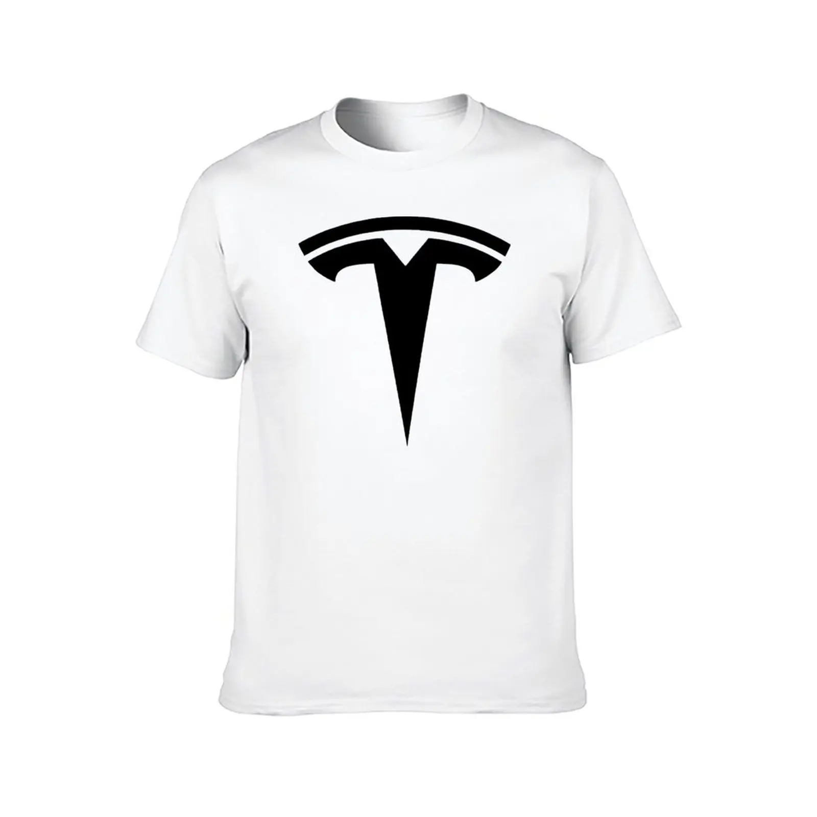 

Tesla Logo T Shirt Car Hip Hop T Shirts Round Neck Print Cotton Tshirt Kawaii Beach Tees Male Plus Size 4XL 5XL