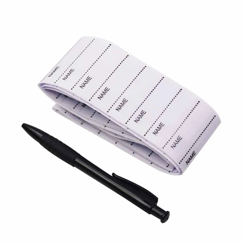 

200pcs White Washable Iron on Name Labels Clothing Label Garment Tags for Sewing