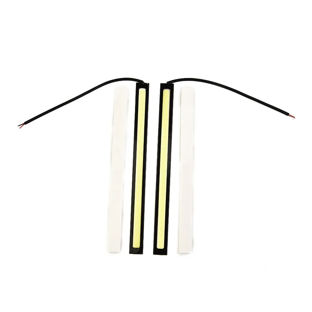 2 шт. DC 10-12 В COB светодиодные дневные ходовые огни 17 см водонепроницаемые ленты Cob