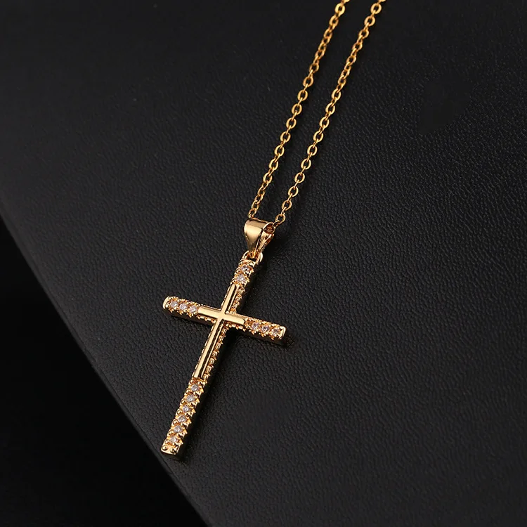 

Zircon cross pendant