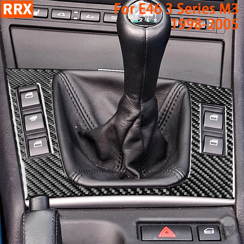 

Наклейки из натурального углеродного волокна, ручка переключения передач, панель «сделай сам», наклейки для BMW E46 1998-2005, аксессуары для украш...