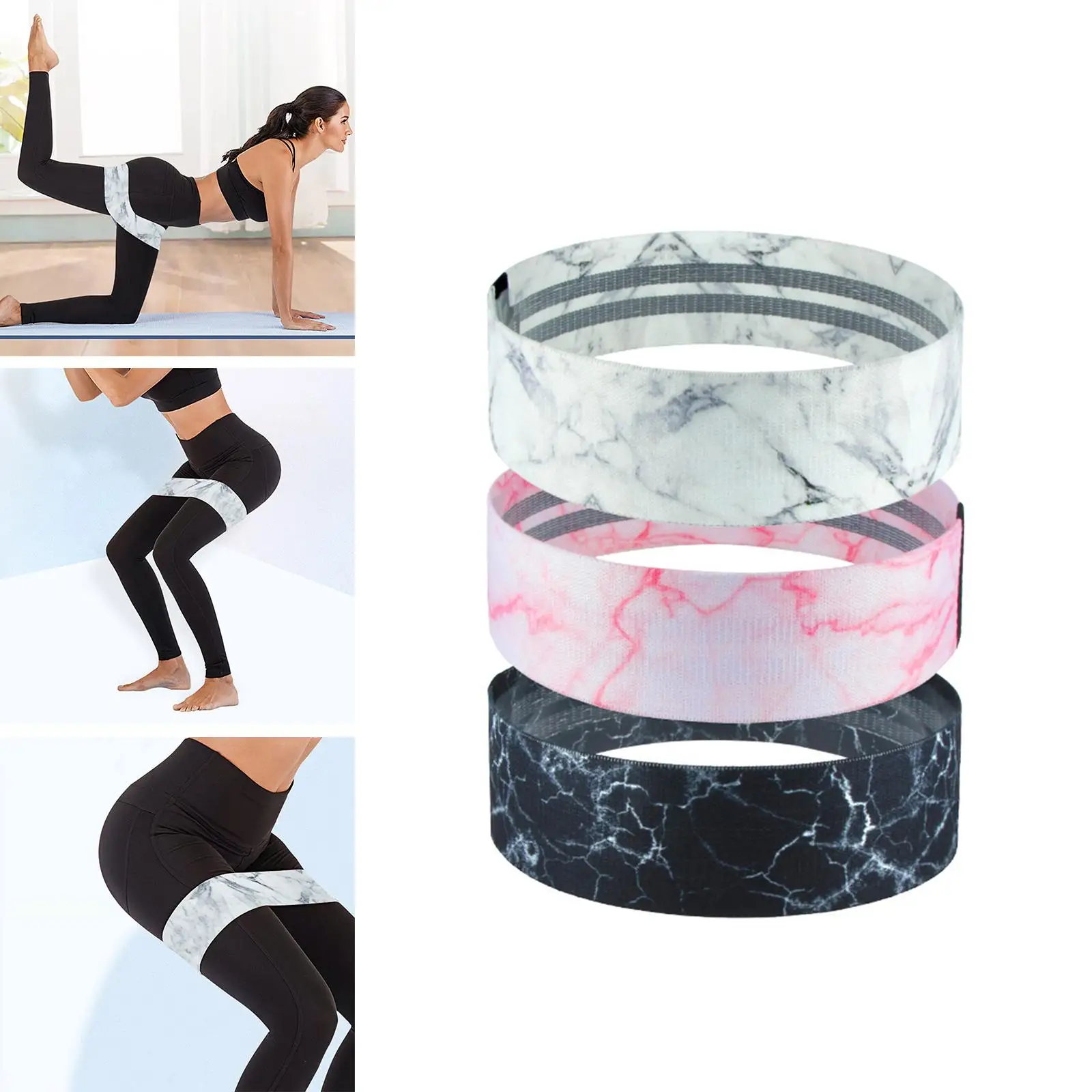 Resistance Bands Non Slip Squat for Legs and Butt Exercise Rehab