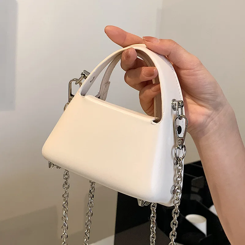 

Pu Leather Shoulder Bag Solid Color Women's Bag 2022 Trend Mini Handbags for Women Chain Fashion Handbag Crossbody Bags Female