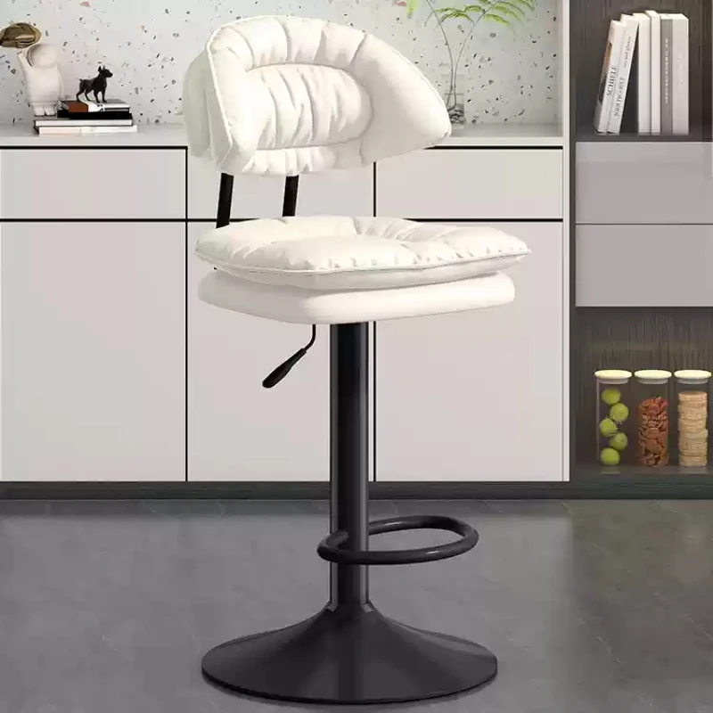 Черный роскошный барный стул вращающийся кухонный высокого качества