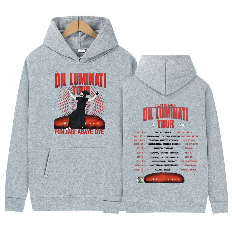 Diljit Dosanjh Dil-Luminati 2024 толстовка с турбом для мужчин и женщин винтажный модный