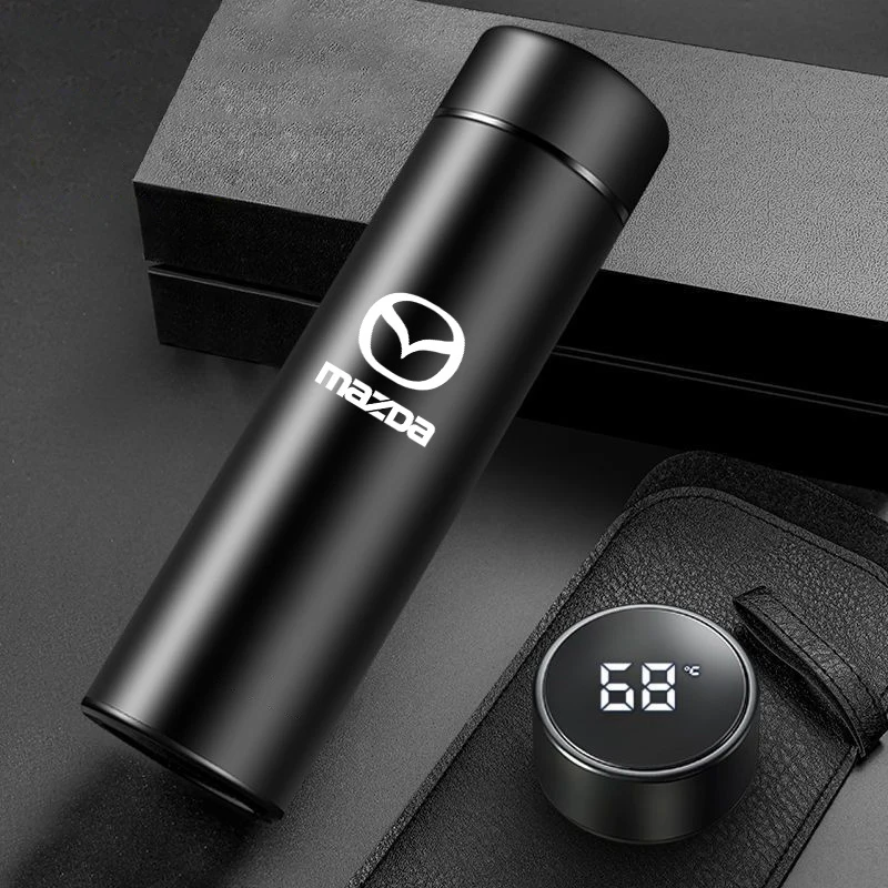 Термосы автомобильные портативные 500 мл с сенсорным ЖК-экраном для Mazda 3 CX5 6 BK GH 2 CX3
