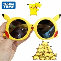 pokemon kawaii pikachu anime figure glasses uv protection sunglasses children sunshade mirror plastic glasses birthday gifts toy