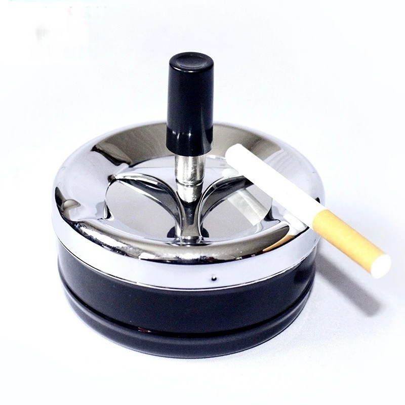 Portable Dining Table Round Rotating Cigarette Ash Tray Hotel Decoration with Lid Ashtray Cute Ash Tray Weed Cigar Ashtrays