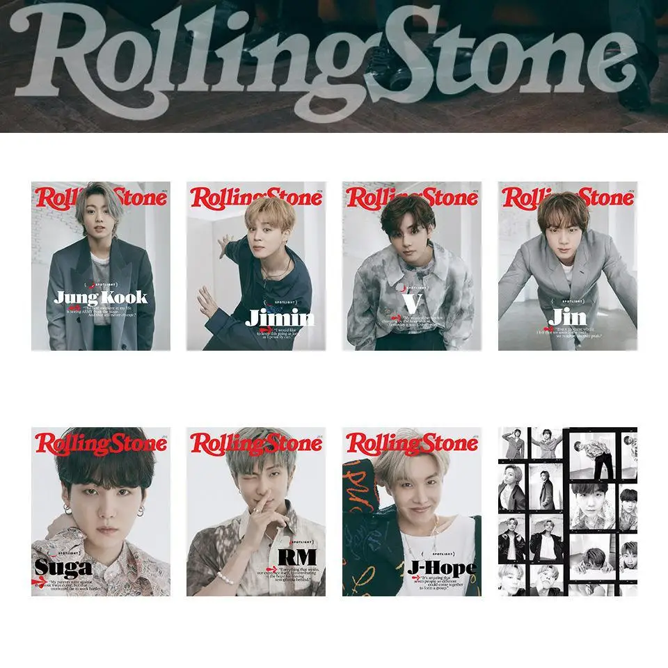 

KPOP bangtan boys Pop Culture Magazine Rolling Stone Photo Cards Concept Photos LOMO Cards Postcards Collectible Cards Fan Gifts