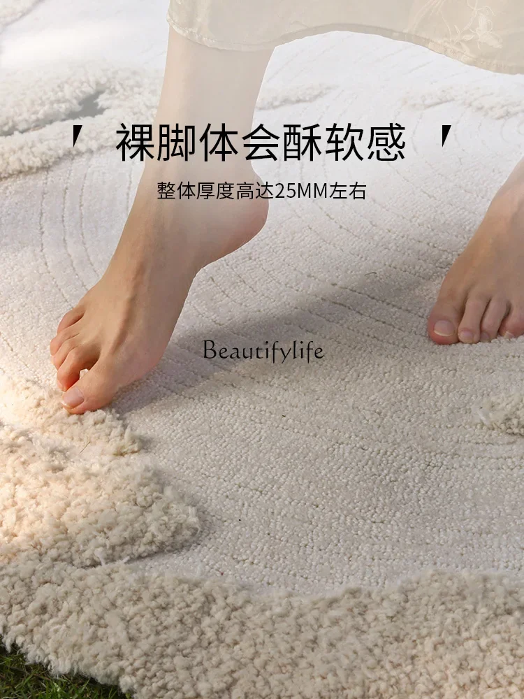 Ром бархатный круглый ковер неправильной формы для гостиной диван специальной