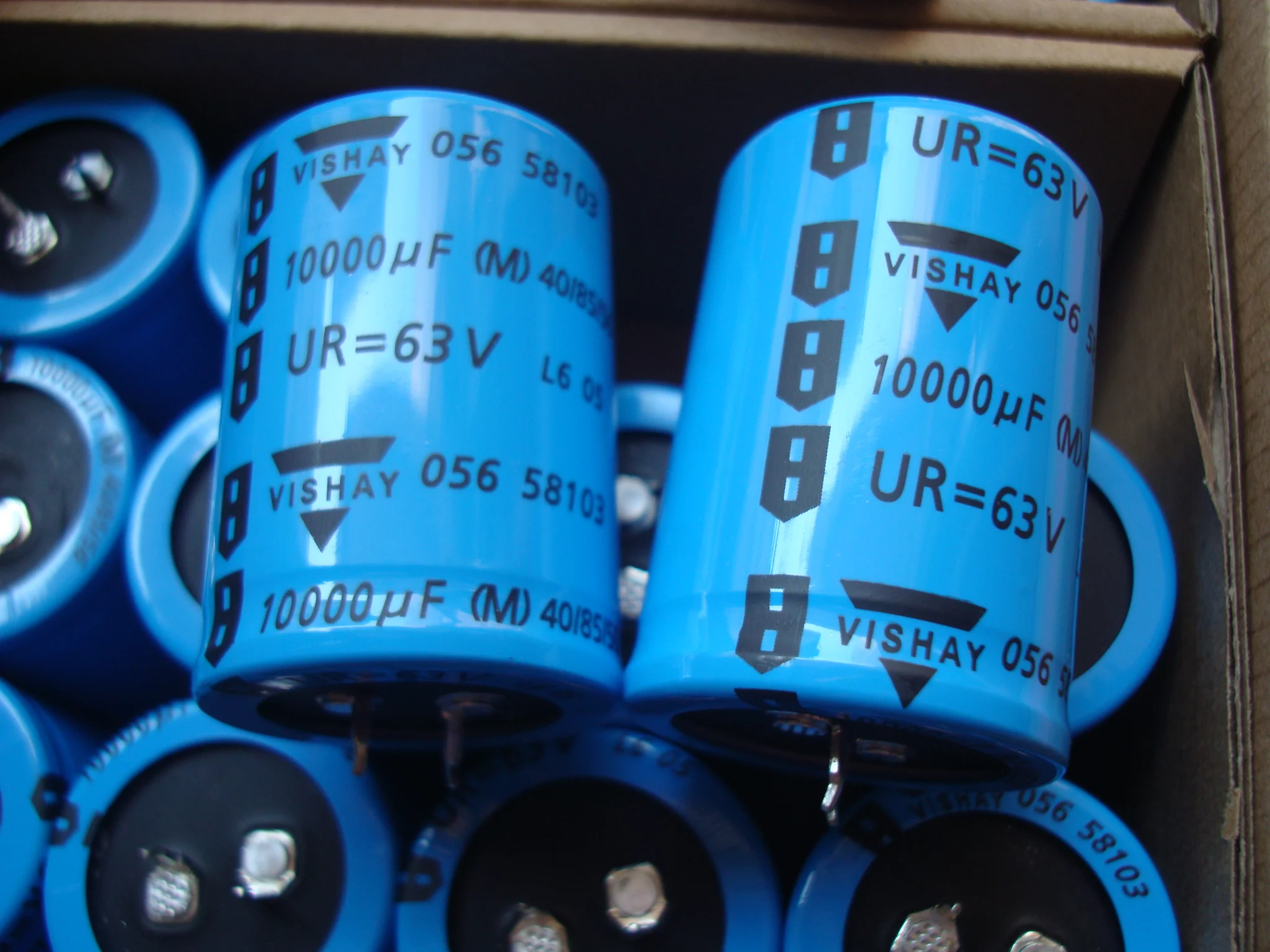 2pcs/lot Original Vishay BC 056 series 63V 10000uF 35X50mm audio frequency filter aluminum electrolytic capacitor free shipping