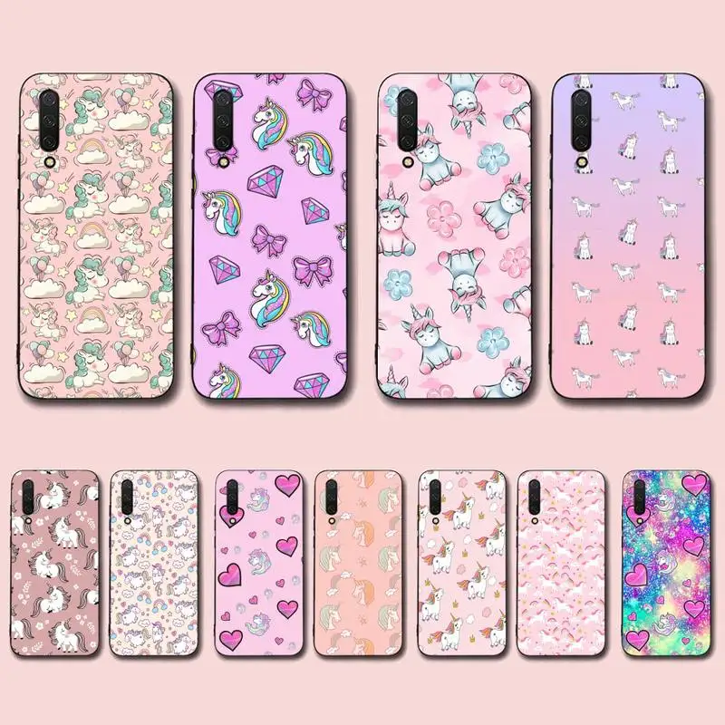 

Cute Rainbow Unicorn Phone Case for Xiaomi mi 5 6 8 9 10 lite pro SE Mix 2s 3 F1 Max2 3