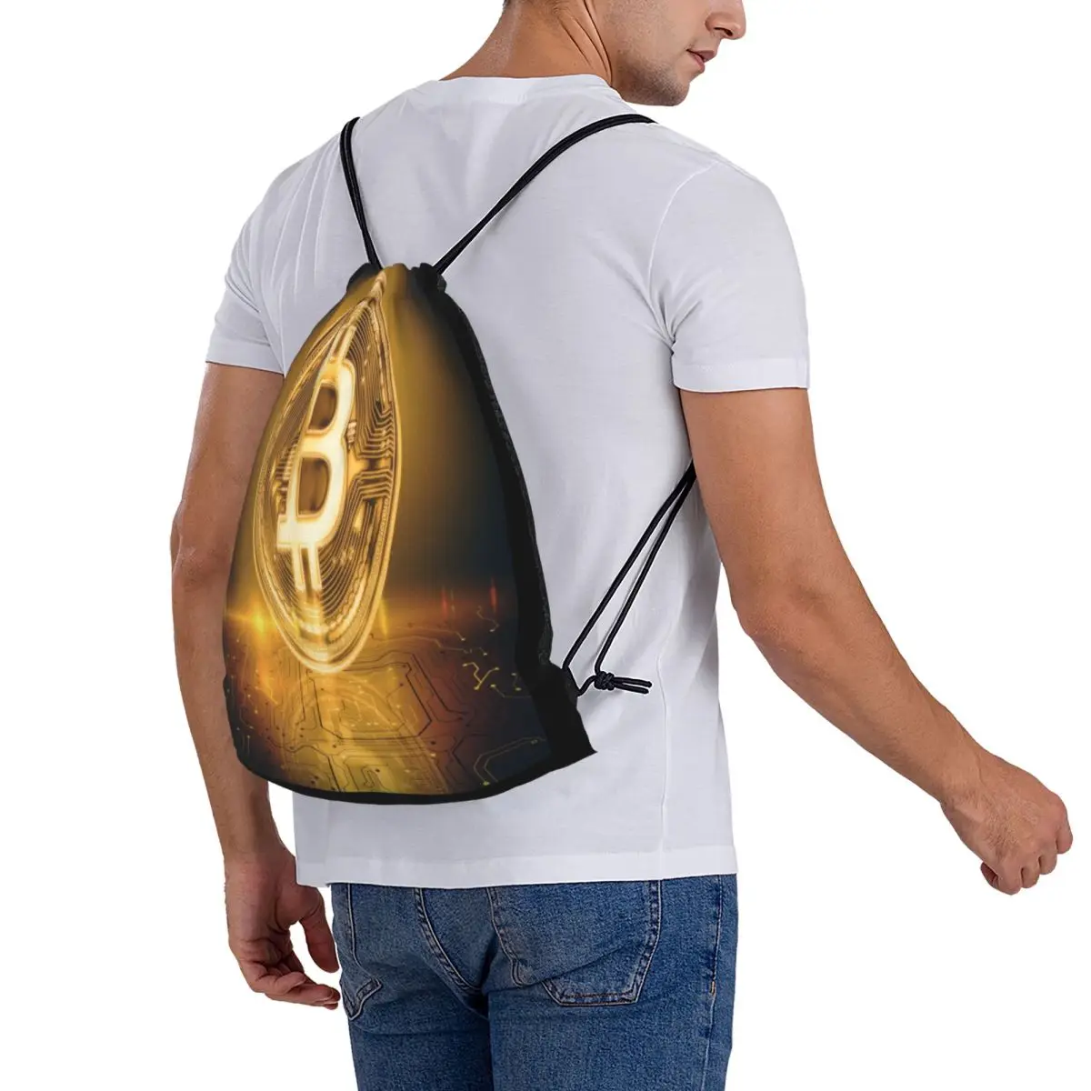 Рисунок 6 - Рюкзак унисекс на шнурке с логотипом биткоина