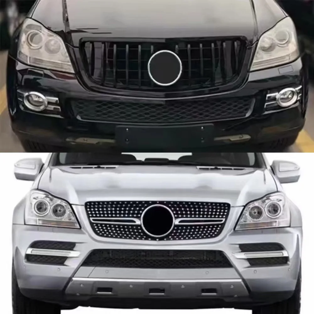 Передняя решетка радиатора GT бампера сетка для Mercedes Benz GL X164 2007-2009 2010-2012 GL320 GL350 GL450