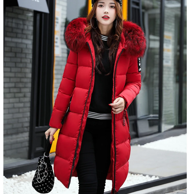 Winter Women's Cold Coat Parkas Super Hot Coats Hooded Down Cotton Padded Jacket Jackets Plus Size Fashion Loose New