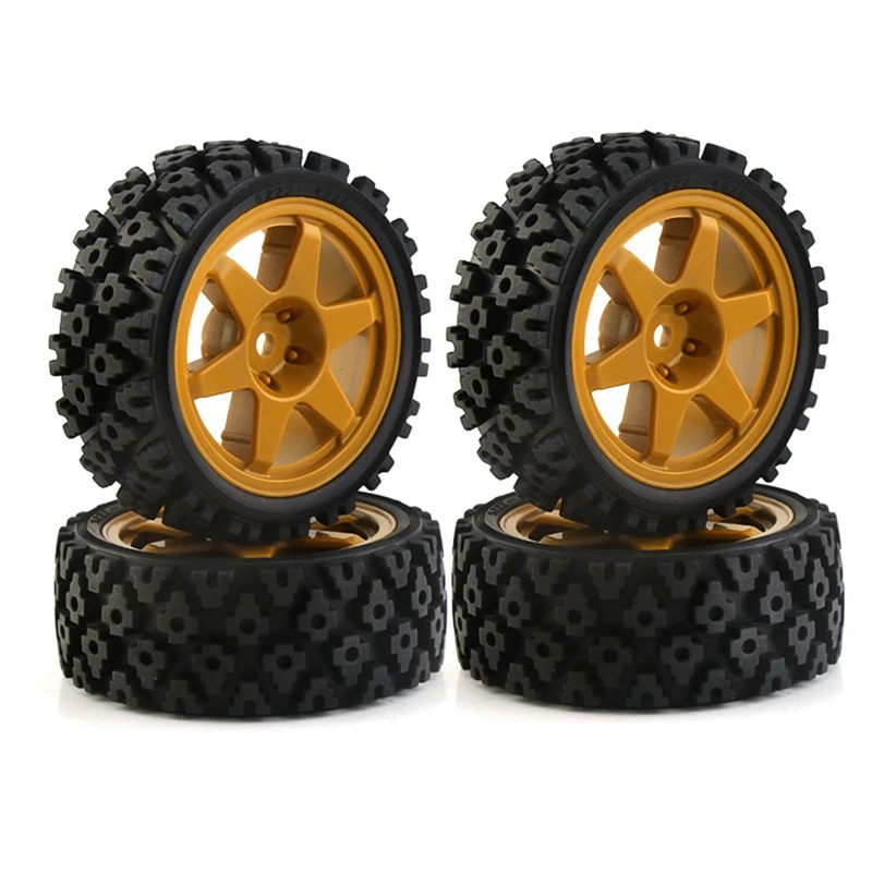 1/10 Flat Sports Tire Dirt Rally RC Car Tires Suitable For FW06 TT01/TT02/XV-01