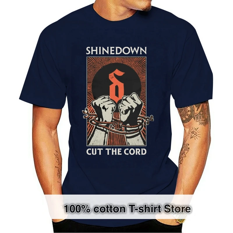 Мужская футболка Shinedown записываемый аккорд Camiseta Rock Amaryllis Брент Смит о-образный