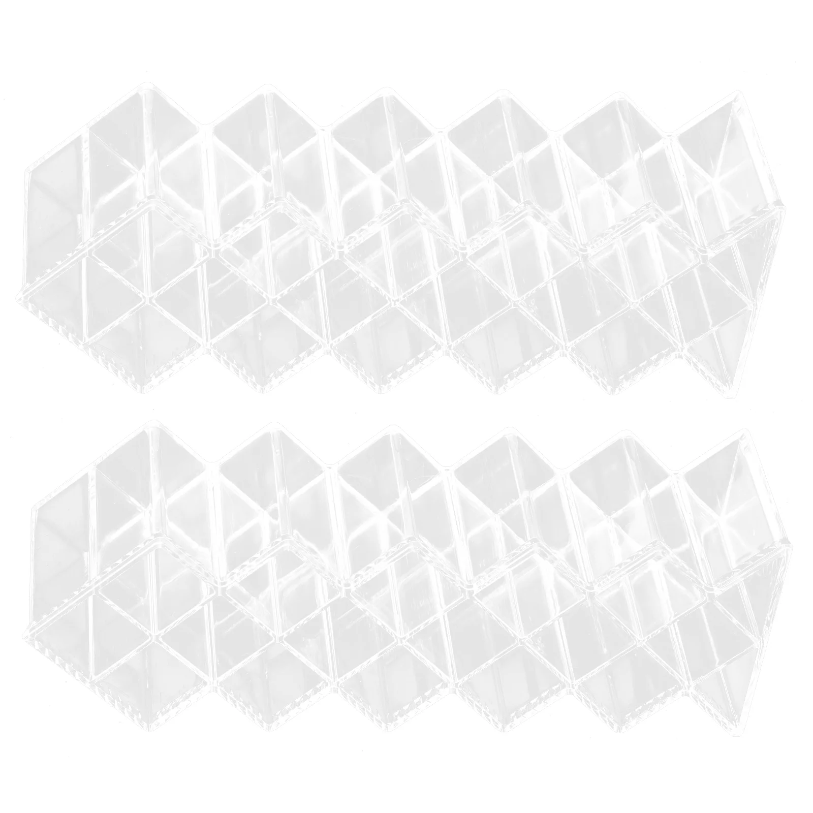 2 шт. стеллаж для хранения помады держатель вертикальная глянцевая полка