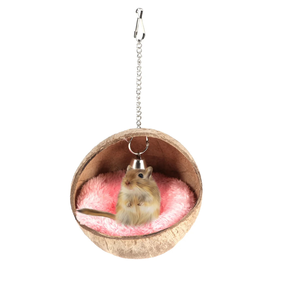 

Hamstercomfortable Pet Cage Shell House Sleeping Bedsmall Ceramic Cooling Supply Bedding Hideout