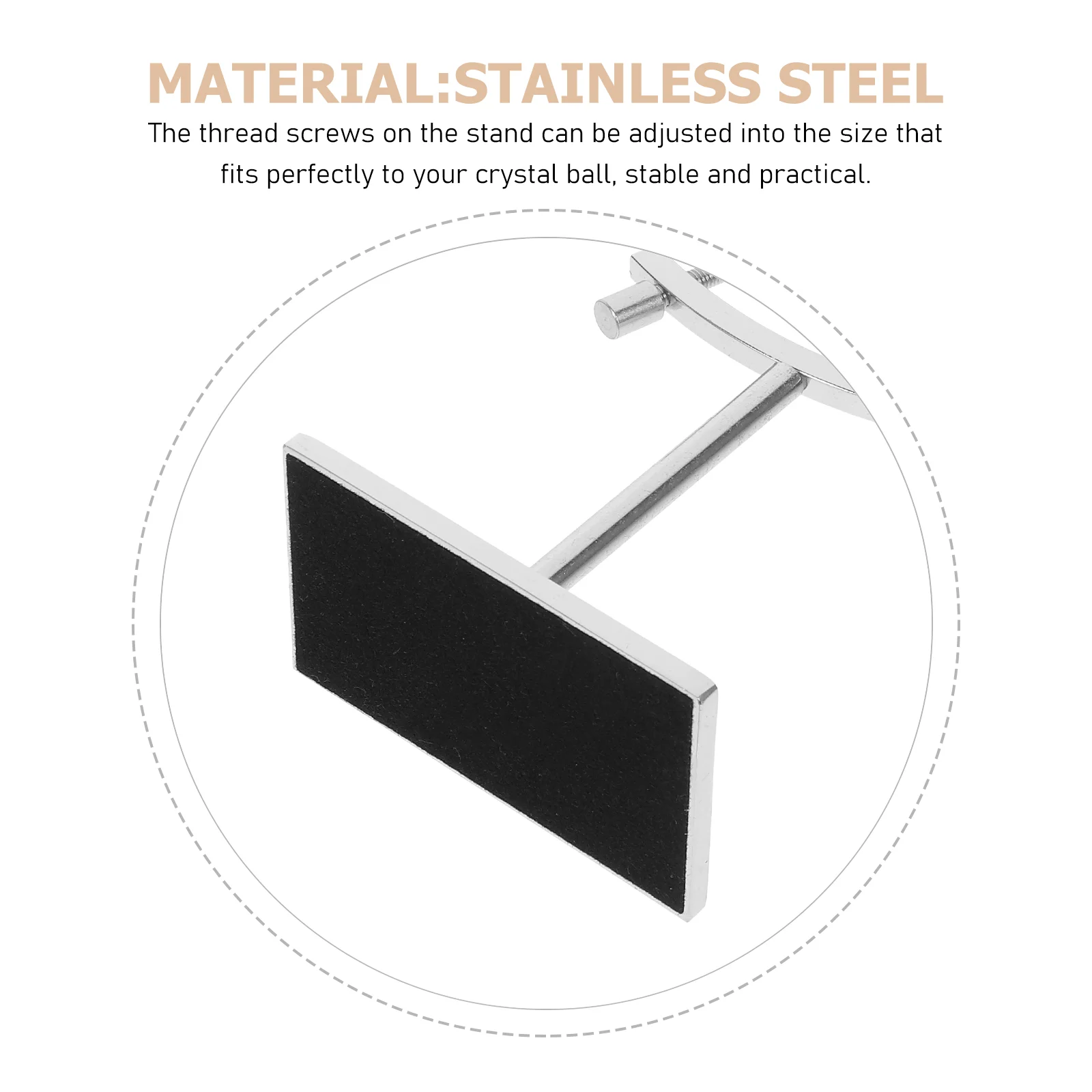 Полки для дисплея Подставка суппорта Хрустальный шар Держатель Стеклянная