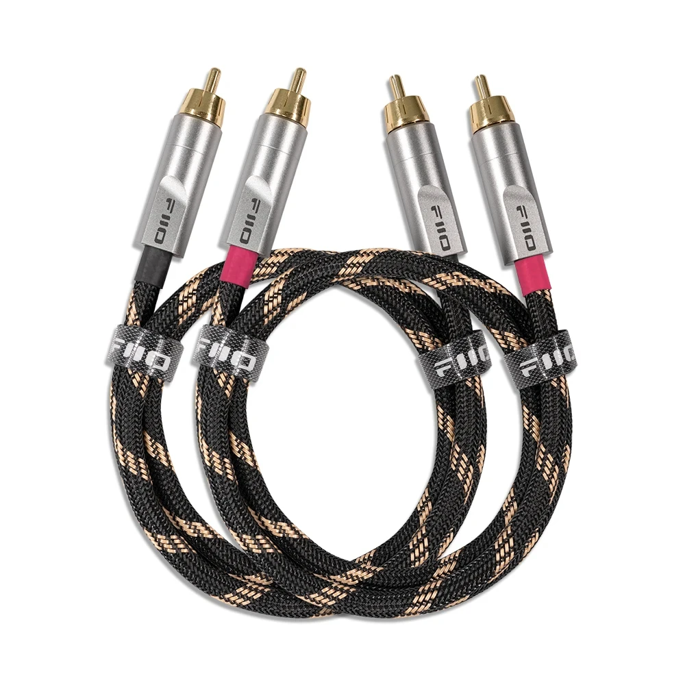 Фото FiiO LR-RCA4 Dual RCA 5N посеребренный аналоговый аудиокабель из чистой меди №2