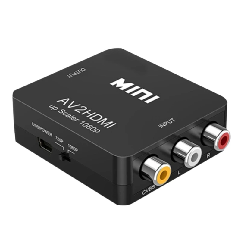 

RCA To HDMI AV To HDMI Converter 1080P Mini RCA CVBS Video Audio Converter Adapter PAL/NTSC For TV/PC/ PS3/ STB/ VHS