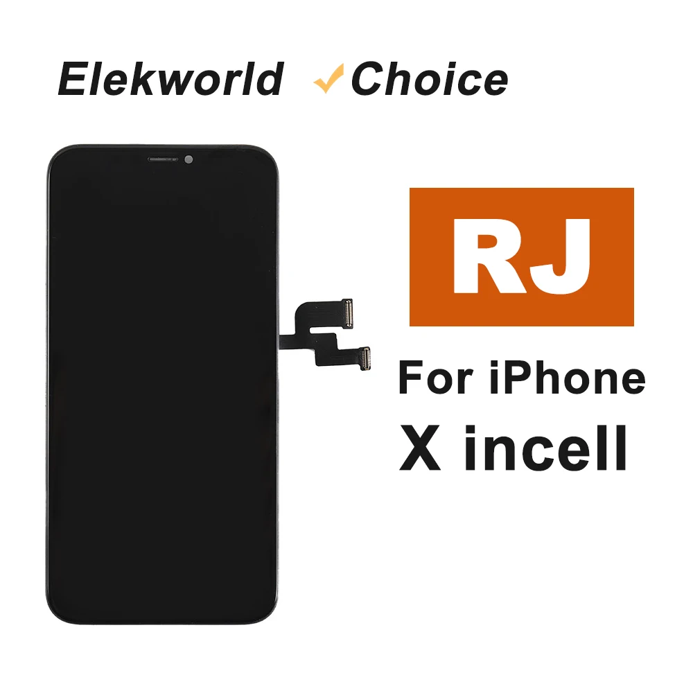 Выбор для iPhone X RJ incell ЖК-дисплей с 3D сенсорным дигитайзером в сборе сменный экран
