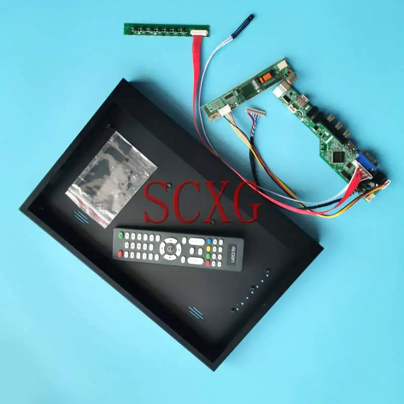 

ТВ аналоговая плата драйвера + металлический чехол подходит для LP141XA LP141XB LP141X10 1-CCFL комплект 1024*768 14,1 "LVDS 20-контактный VGA HDMI-совместимый AV USB