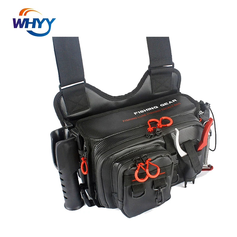

WHYY Multifunctional Waterproof Fishing Tackle Bags Large Capacity Outdoor Shoulder Sling Bag for Fishing Backpack Gear