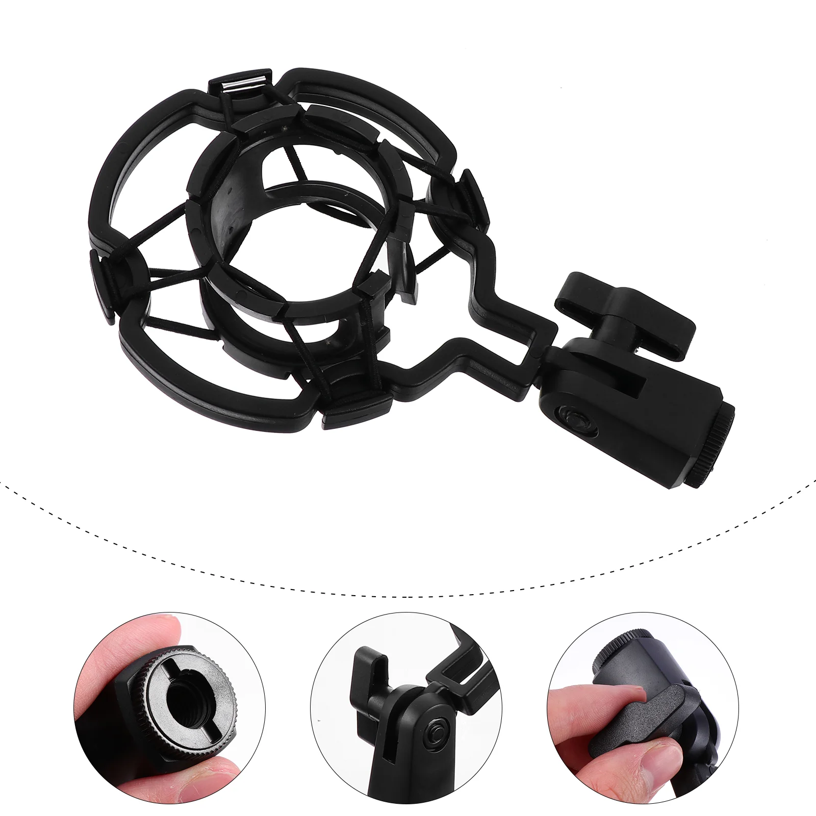 

Mount Mic Stand Microphone Universal Storage Rack Shockmount Condenser