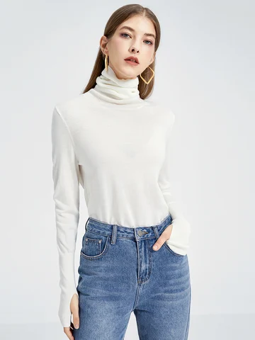 SuyaDream женские водолазки из шерсти и акрила