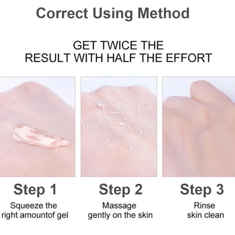 Эффективный Отшелушивающий гель для лица с алоэ увлажняет глубокое очищение