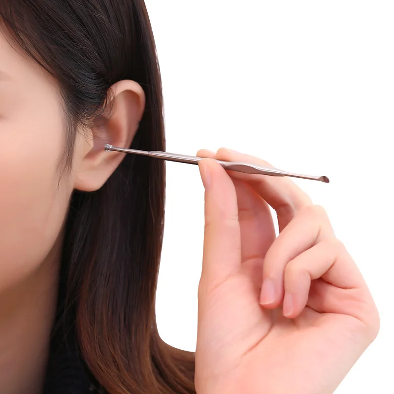 

Youpin 2pcs/lot Ear Scoop Ear Wax Tweezers 430 Stainless Steel Rotating 360 ​​degrees Smooth Double Head Design Ear Scoop