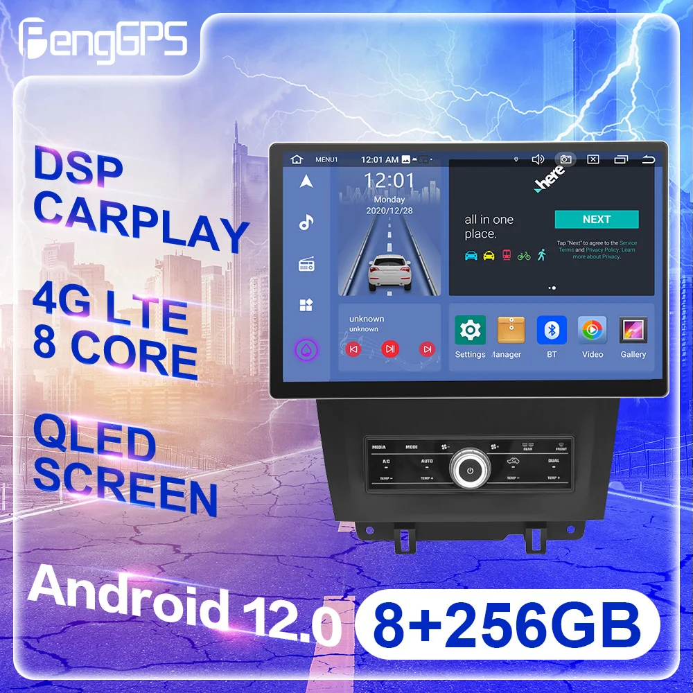 

13.3 Inch Android 12.0 Auto For FORD Mustang 2010-2014 Car Stereo Multimedia Player GPS Navigation Radio Stereo Headunit Carplay
