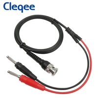 cleqee p1008a bnc q9 to dual 4mm stackable banana plug with test leads probe cable 120cm