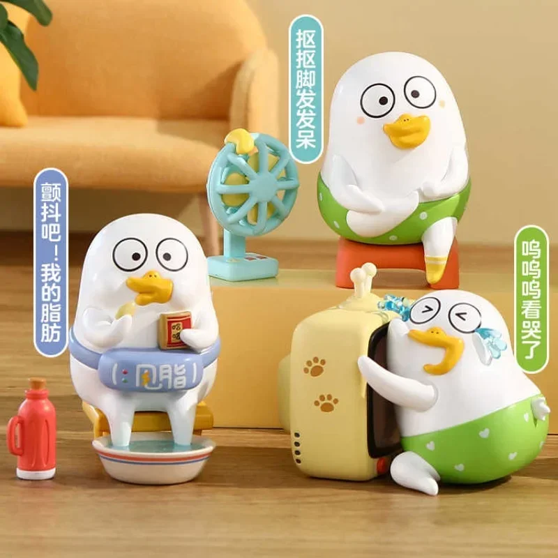 Фото Подлинная серия Duckyo's Leisure Life Series Mystery Box, милая кукла, модель ручной работы из ПВХ, слепая коробка, украшение стола, коллекционная игрушка, игрушка в подарок №5