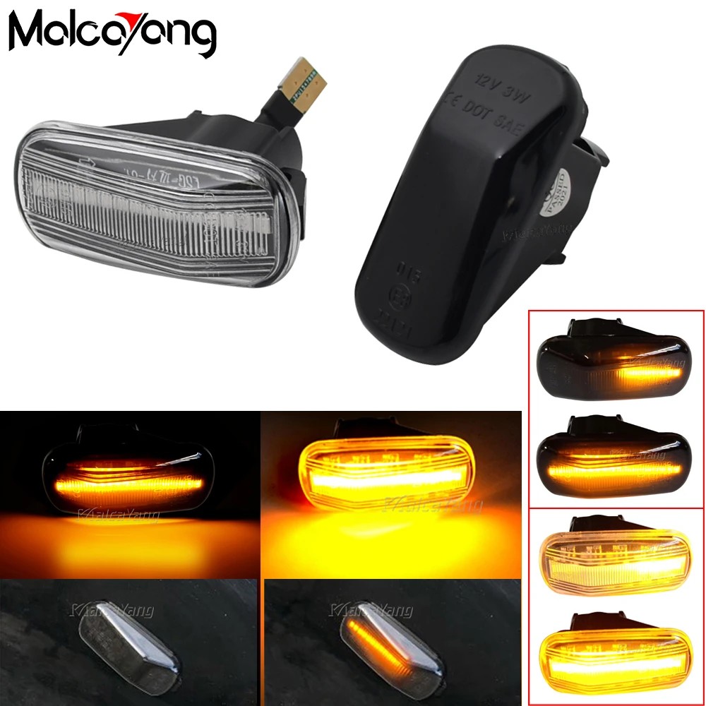 

2pcs Led Dynamic Side Marker Turn Signal Light For Honda Stream S2000 CR-V HR-V Civic City Fit Jazz Accord Repeater Signal Light