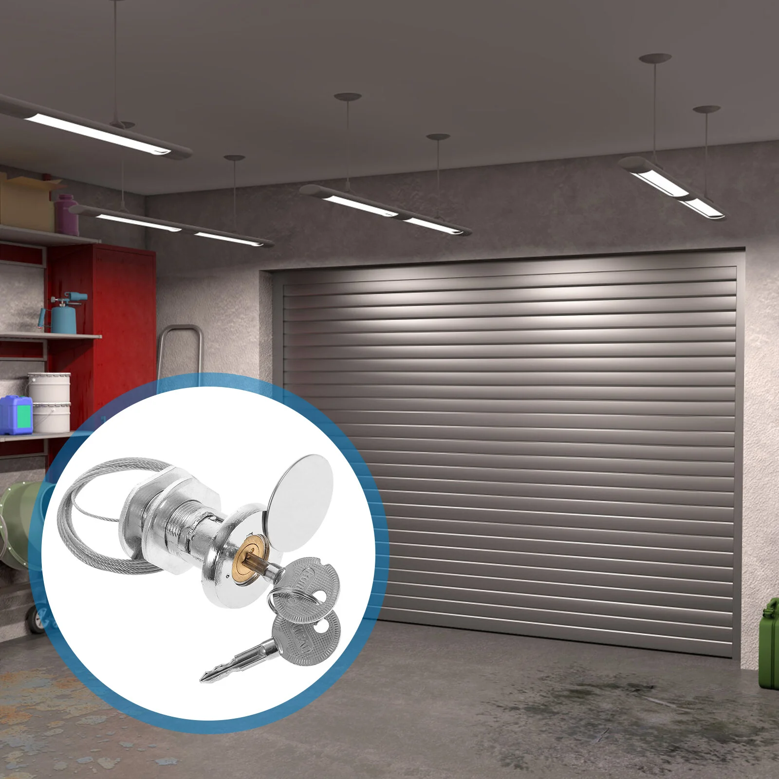

1 Set Garage Door Lock Emergency Release Key Switch Garage