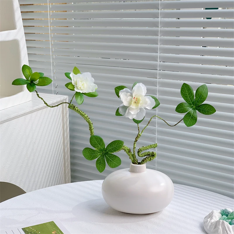 Искусственные Белые Ветки Азалии С Листьями И Кончиками Сделай Сам