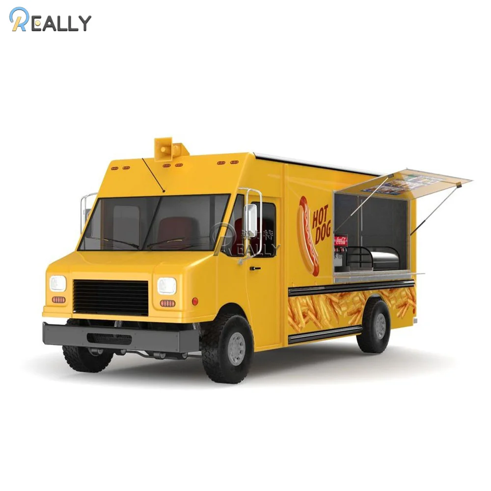 High Quality Mobile Food Trailer Ice Cream Electric Food Truck For Sale Vintage Food Truck