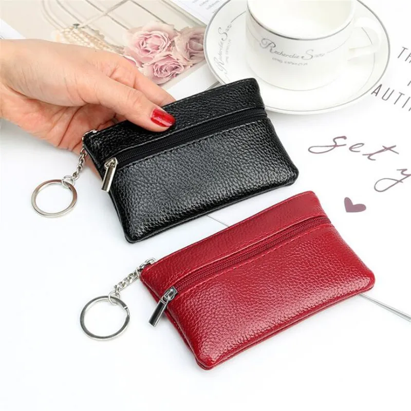

Fashion Women Men Kids Mini Wallet Ladies Zipper Coin Purse Multifunctional Small Coin Credit Card Case Key Ring Holder Wallet