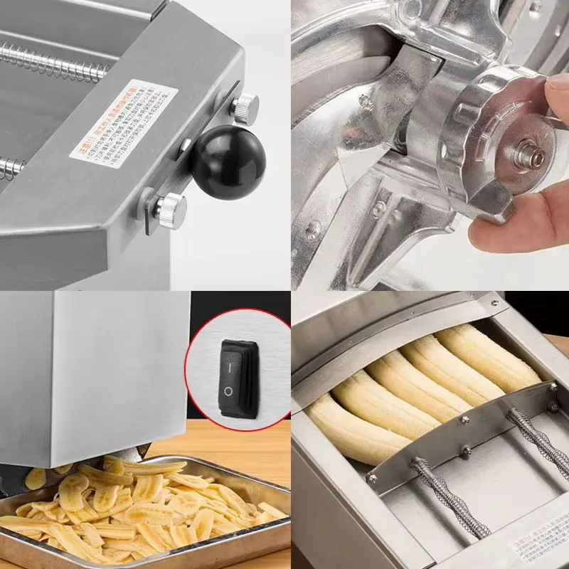 Электрическая машина для резки лимона и банана Plantain Multi-Chips ресторанов