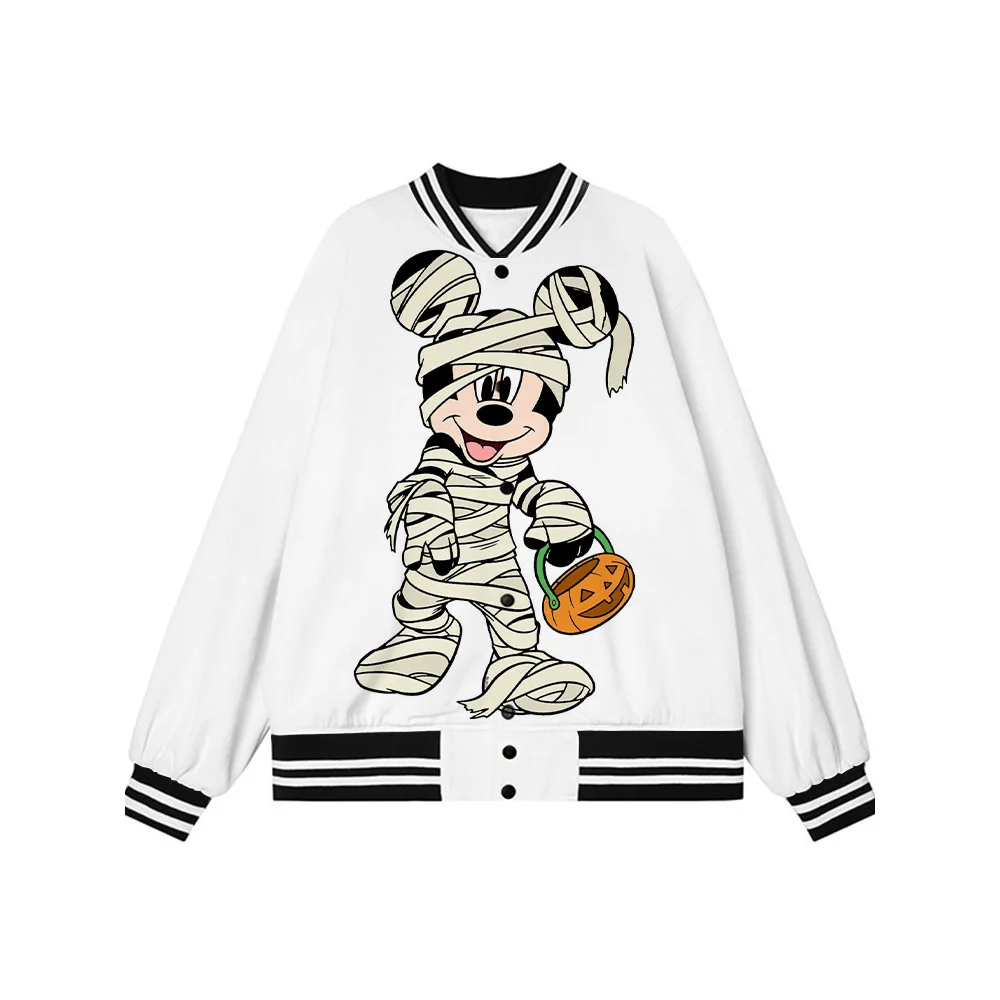 

Новинка 2022, бейсбольная форма с принтом R Treat Sam, женская и мужская куртка с тыквой для Хэллоуина, уличная одежда для косплея