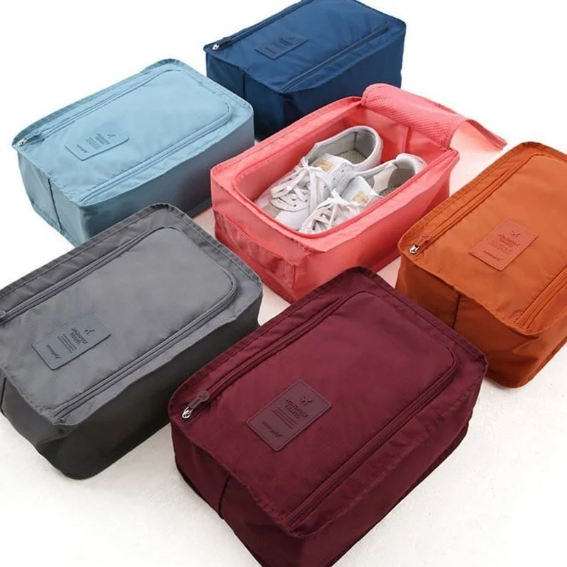 

Portable Shoes Storage Bag with Handle Travel Swimming Toiletry Cosmetic Makeup Pouch Case Bag Waterproof Closet Organizer Bags