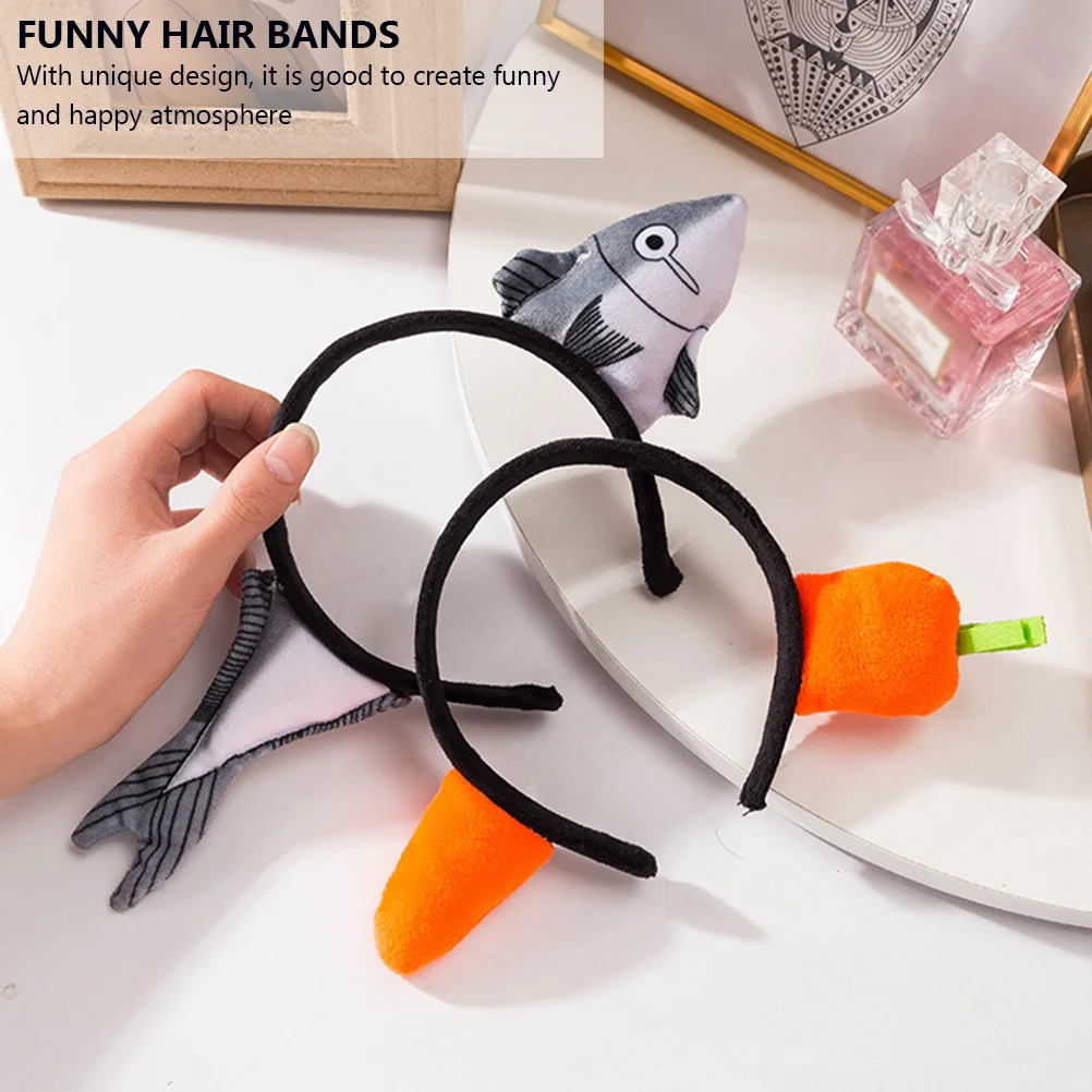 Повязка на голову с соленой рыбой аксессуары для волос товары вечеринок забавные