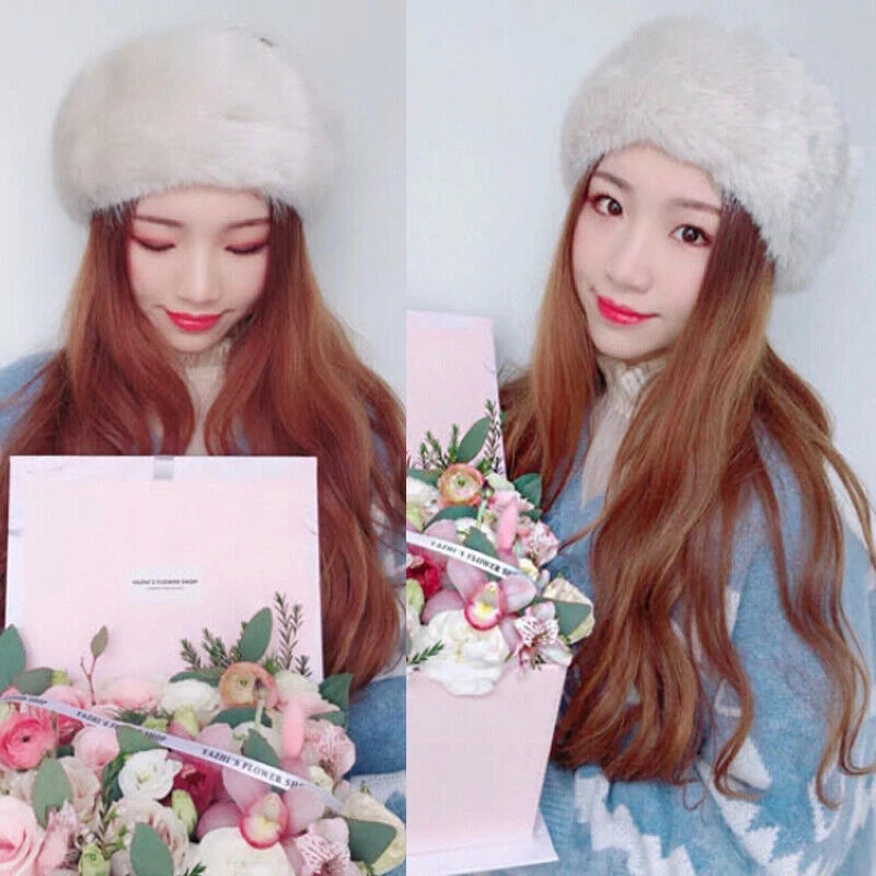 

Faux Fur Headband For Women Hair Band Female Winter Outdoor Earwarmer Earmuff Ski Hat Fashion Ladies Thick Warm Empty Top Caps