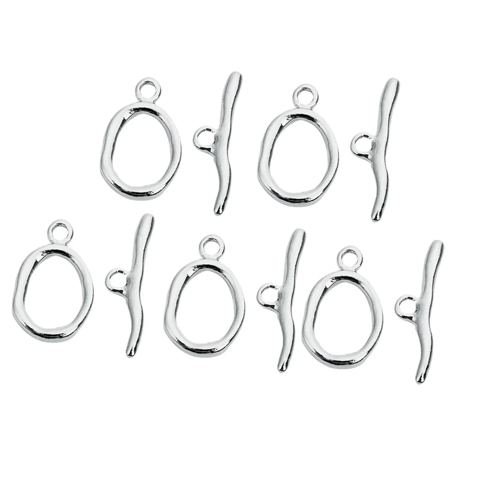 

Clasps Toggle Connector Clasp Necklace Jewelry Bracelet Chain Making Clamps Ot Metal Ring Closure Round Closures Set Hooks Slide