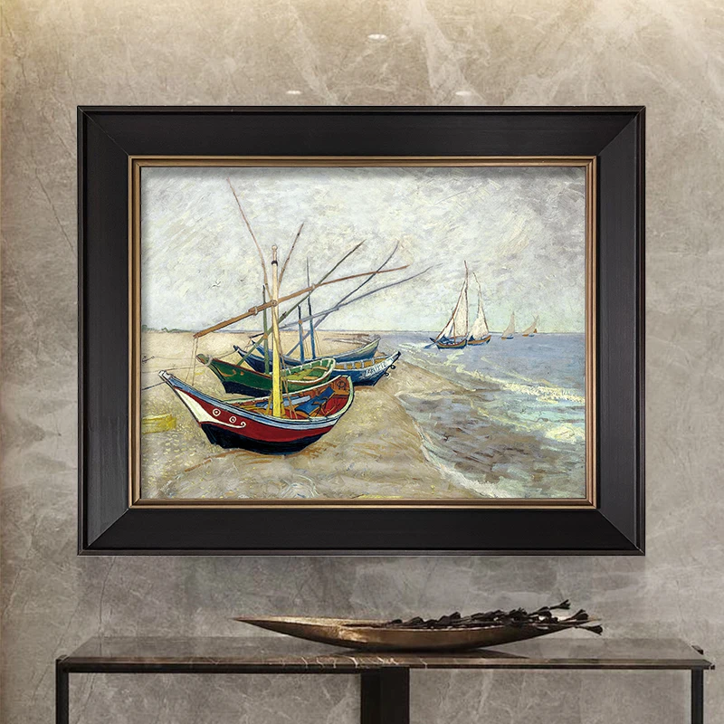 Рамка для картины маслом из цельного дерева фоторамка в европейском стиле ретро