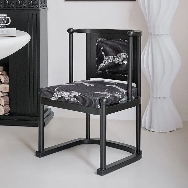 Обеденный стул с черными ножками стулья для кафе гостиной роскошные обеденные